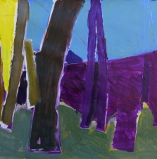 1480.4 Purple Landscape  22x30 SOLD