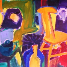 1665. Still Life with Orange Chair - 22x30