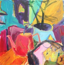 1650. Still Life with Gooseneck Lamp 30x30